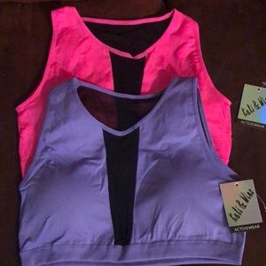 NWT (2) Kali & Wins Size L/XL Sports Bras